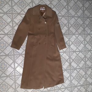 NEVER WORN 100% Merino Wool Beige Pea Coat